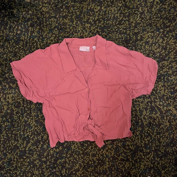 Wilfred Free pink front tie blouse - Picture 2 of 2